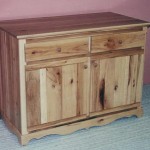 Solid Hickory V Groove Door Buffet