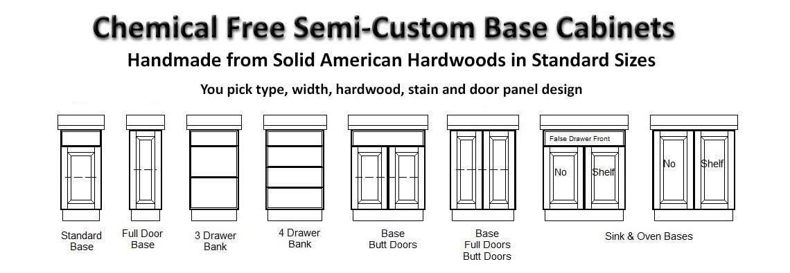 Chemical Free Semi-Custom Base Cabinets