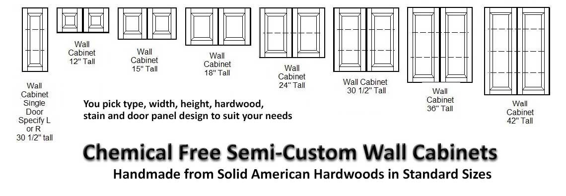 Chemical Free Semi-Custom Wall Cabinets