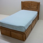 Twin Raised Panel Bed With 6 Drawers