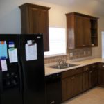 Flat Panel Kitchen With Crown Moulding