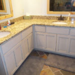 Solid American Hardwood Vanity With Square Flat Panel Doors