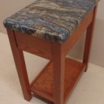 Solid Red Oak Rectangle Side Table
