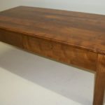 Solid Wood Table With 2 Drawers