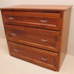 Solid Maple Flat Panel 3 Drawer Dresser