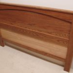 Solid Red Oak Flat Panel Headboard