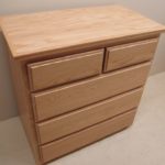 Custom Red Oak 5 Drawer Dresser
